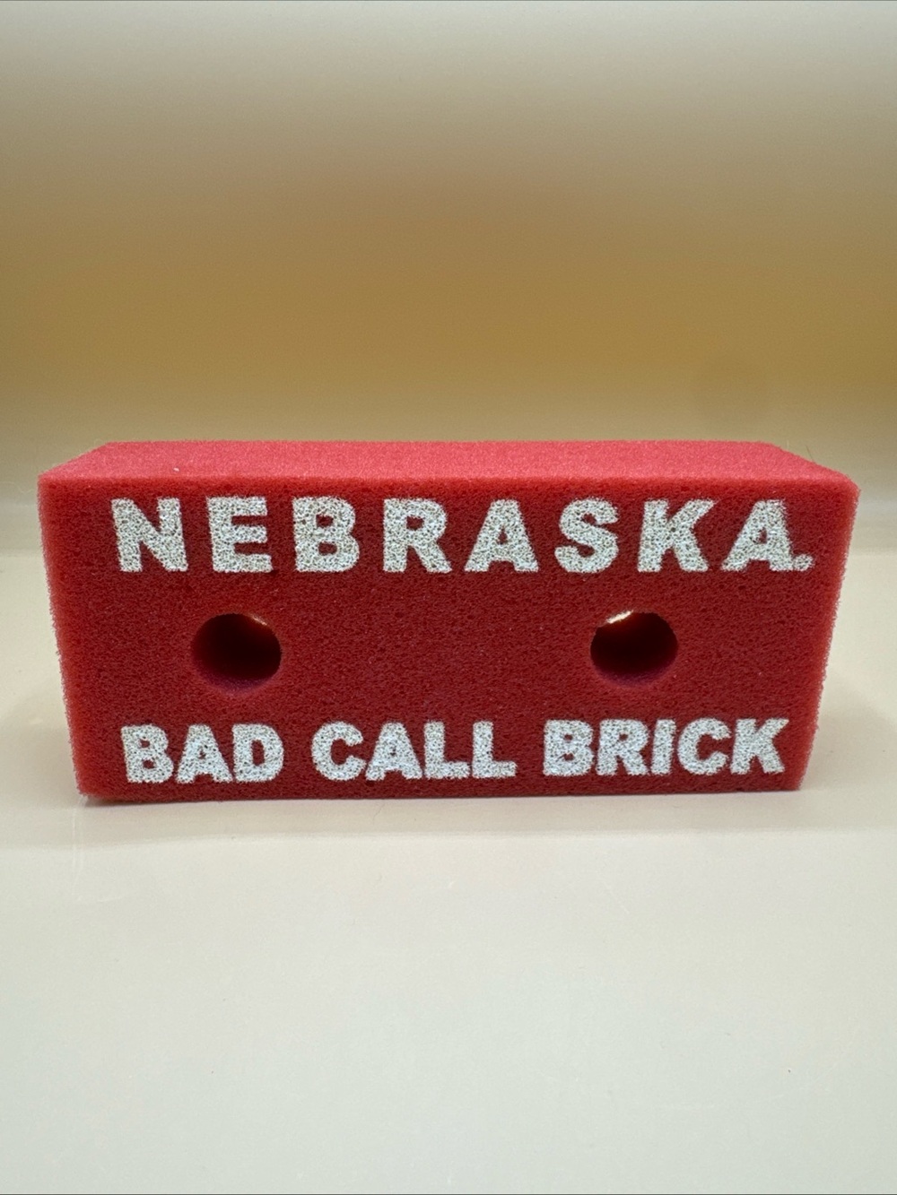 Nebraska Cornhuskers - Bad Call Brick - Red Foam Novelty